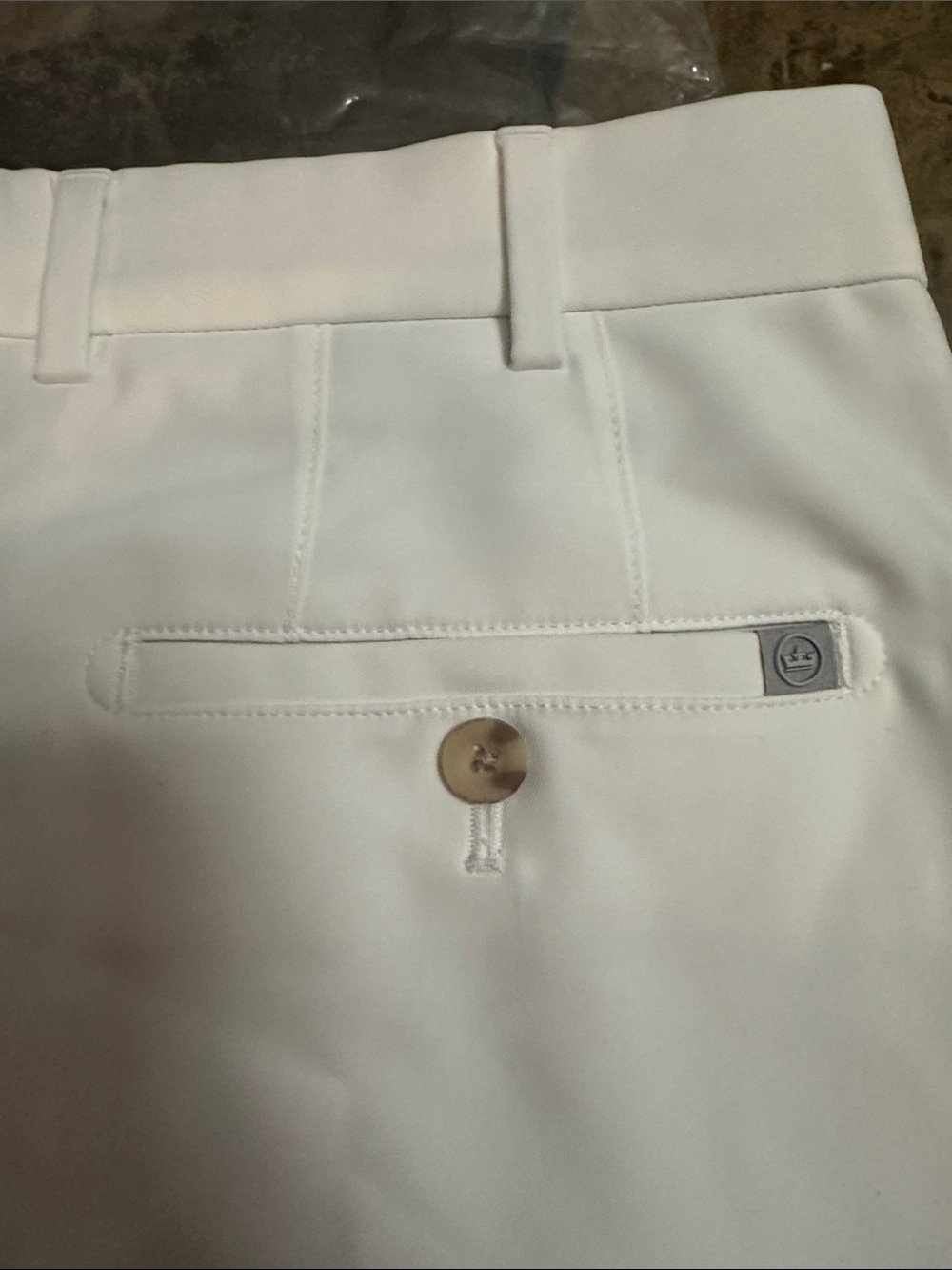 New White Peter Millar White Men's Crown Sport 32” Shorts Golf - Picture 9 of 9